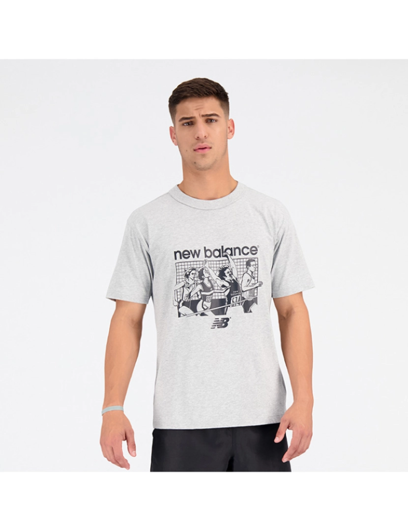 New Balance - T-Shirt Homem Branca