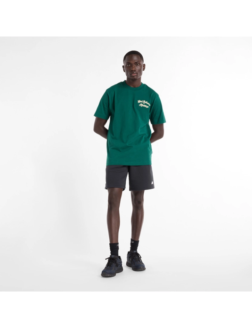 New Balance - T-Shirt Homem Verde