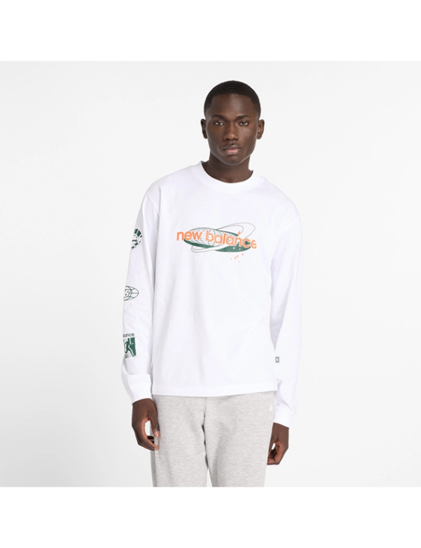 New Balance - Sweatshirt Homem Branco