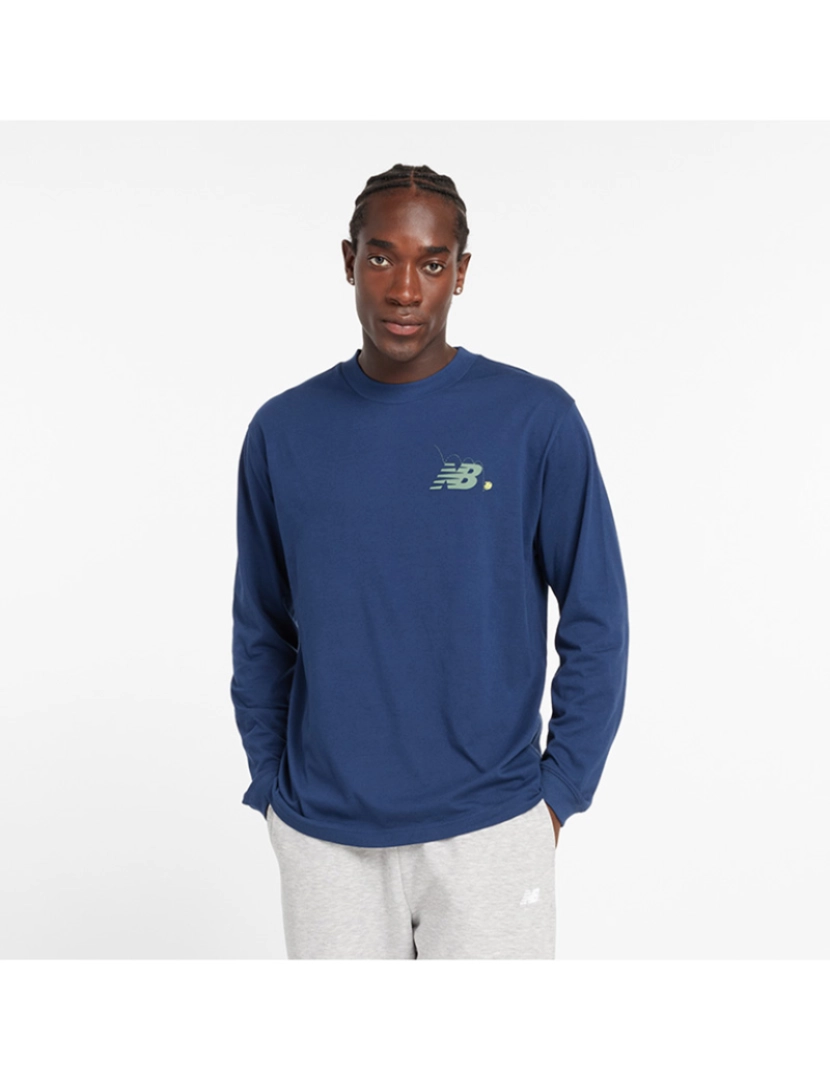 New Balance - Sweatshirt Homem Azul