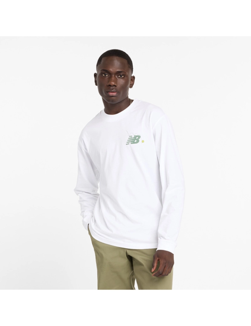 New Balance - Sweatshirt Homem Branco