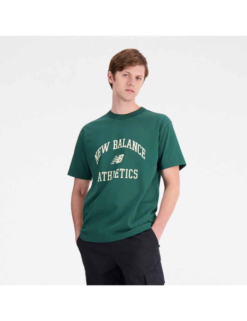 New Balance - T-Shirt Homem Verde