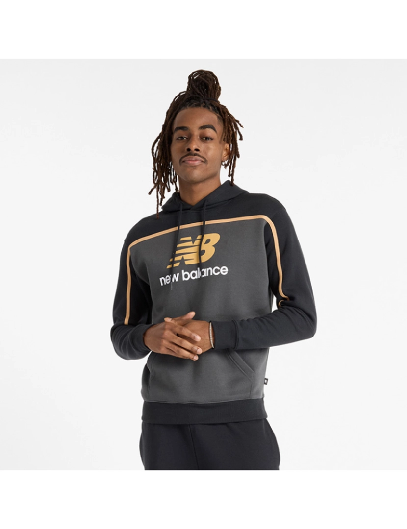 New Balance - Sweatshirt Homem Cinza Escuro