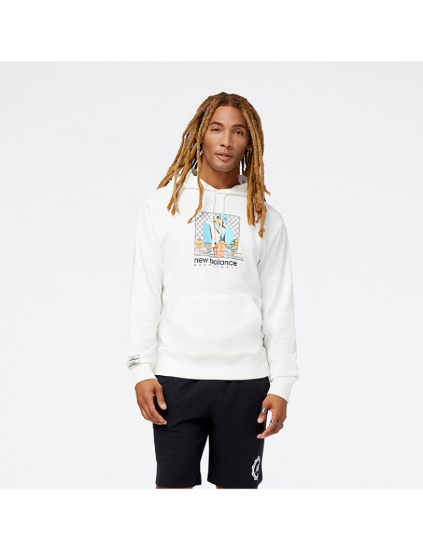 New Balance - Sweatshirt Homem Branco