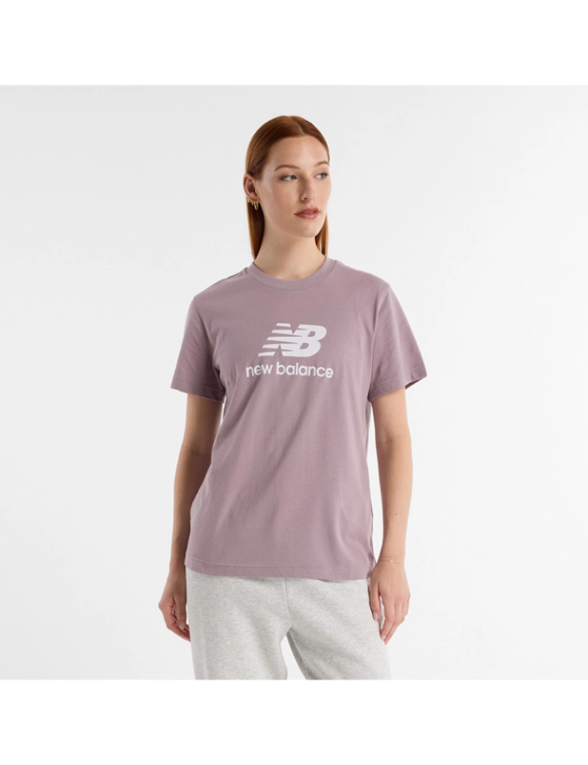 New Balance - T-Shirt Senhora Lilás