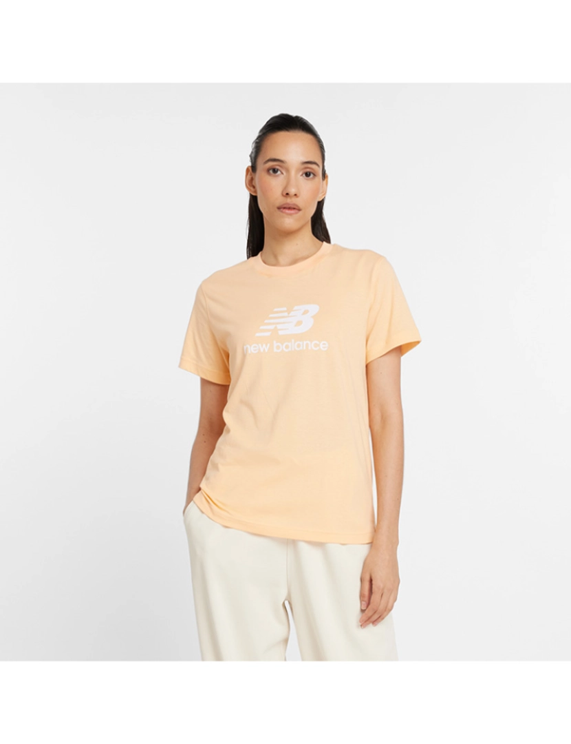 New Balance - T-Shirt Senhora Laranja