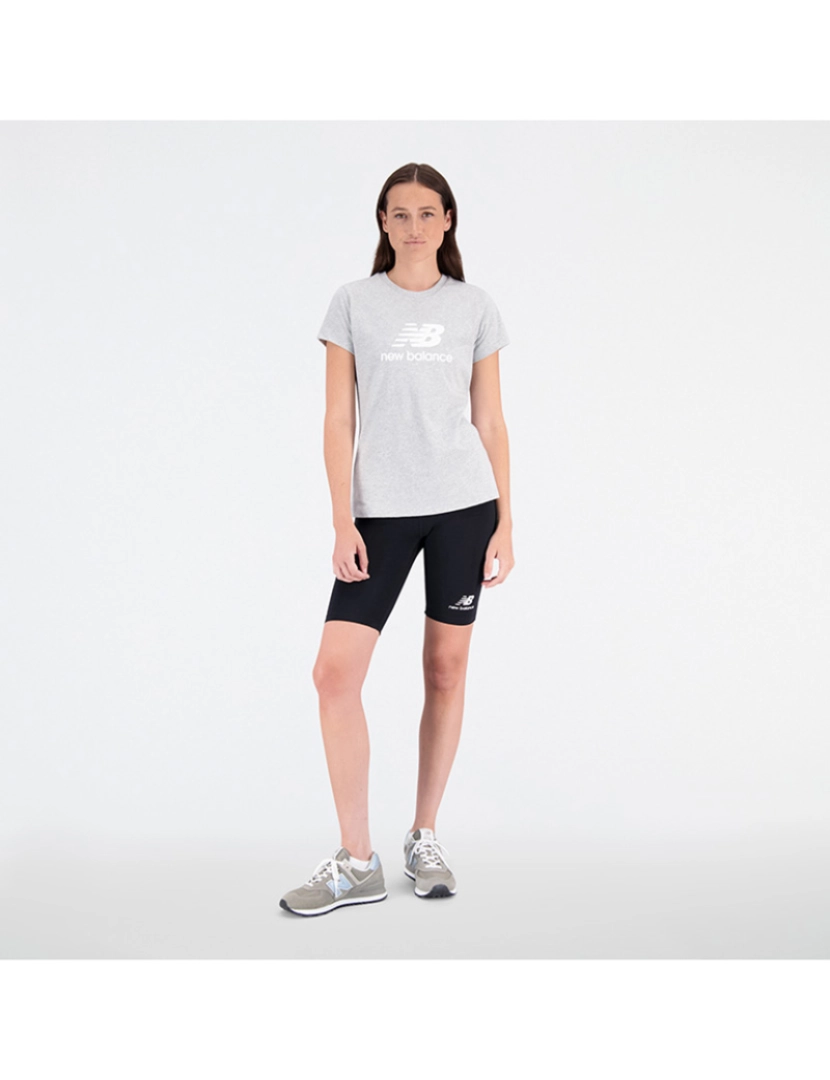 New Balance - T-Shirt Senhora Cinza