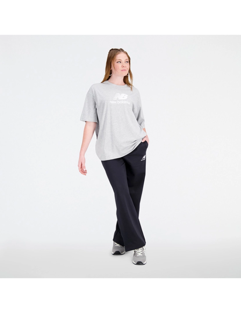 New Balance - T-Shirt Senhora Cinza