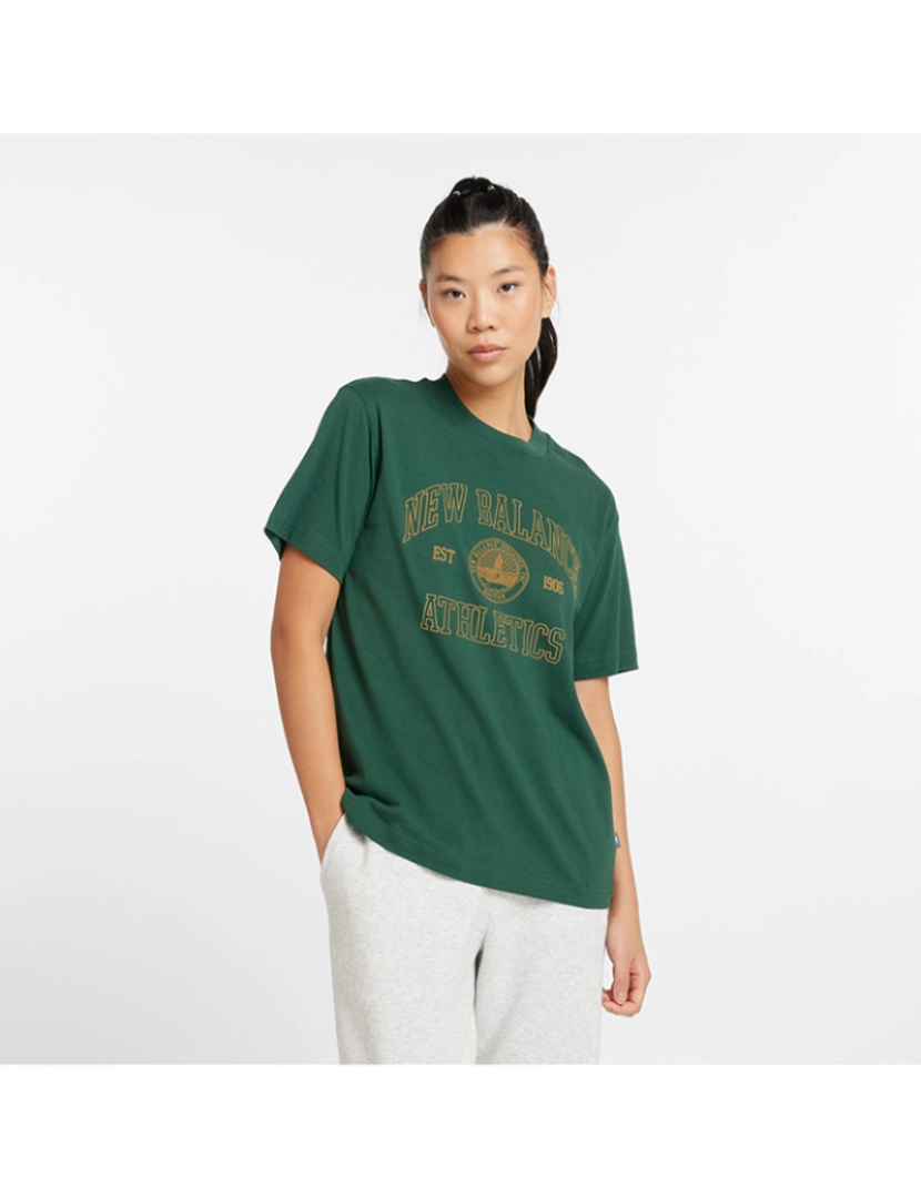 New Balance - T-Shirt Senhora Verde