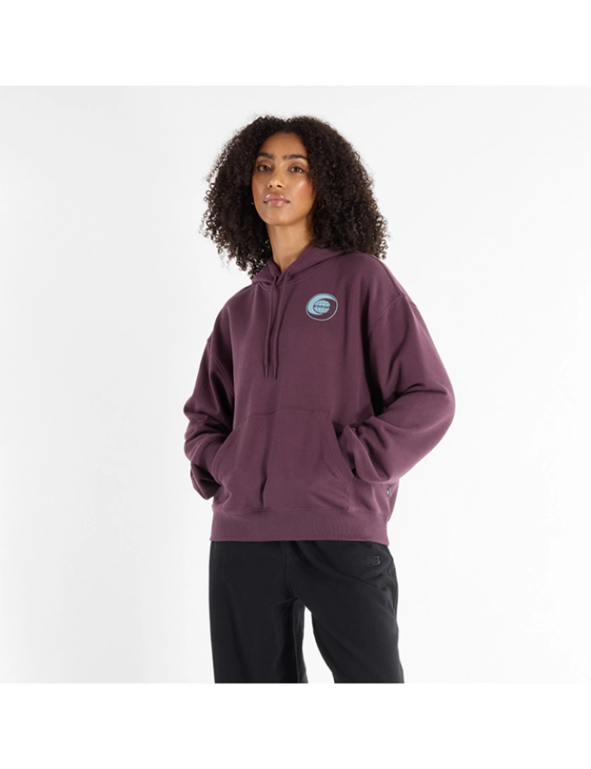 New Balance - Sweatshirt Senhora Roxo