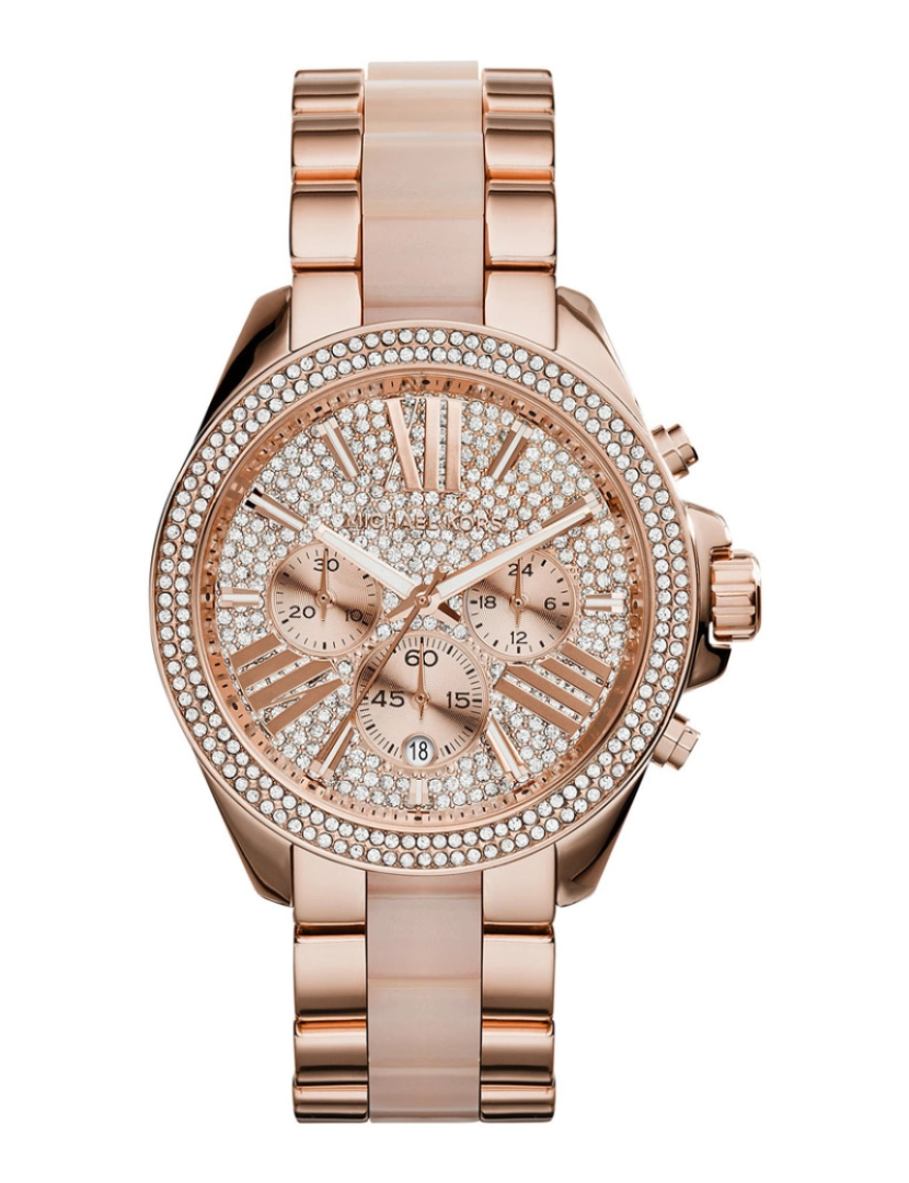 Michael Kors - Relógio Wren Dourado Rosa