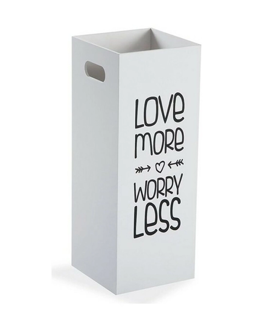 Versa - Suporte de guarda-chuva Versa Love More Worry Less