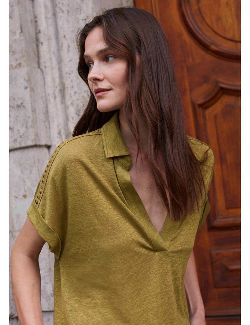 Stefanel - Blusa Senhora Verde