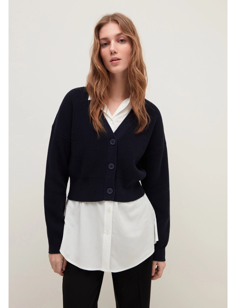 Stefanel - Cardigan Senhora Navy