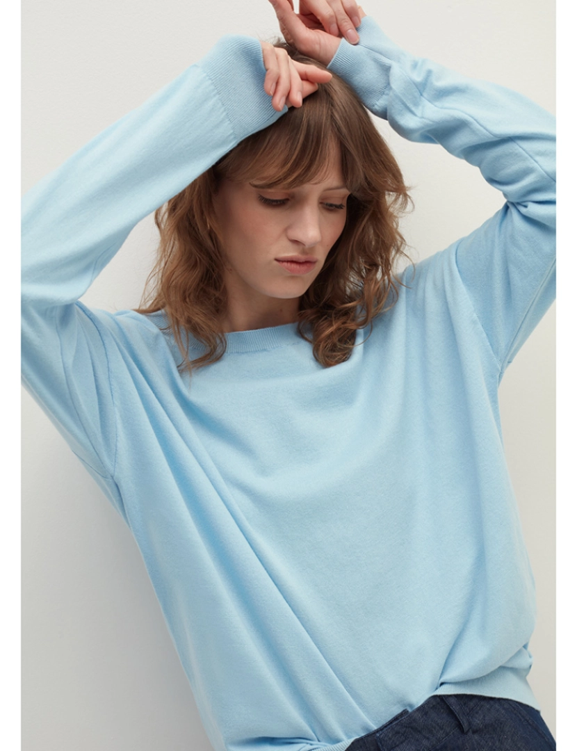 Stefanel - Sweatshirt Senhora Azul