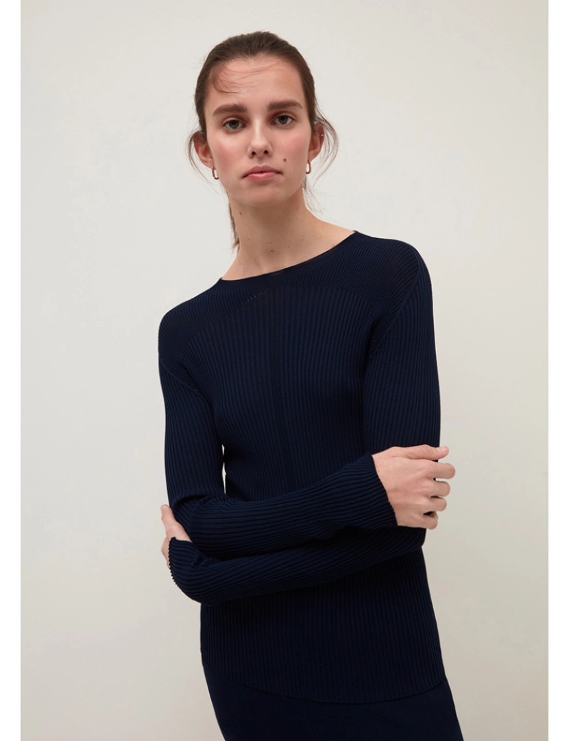 Stefanel - Camisola de Malha Senhora Navy