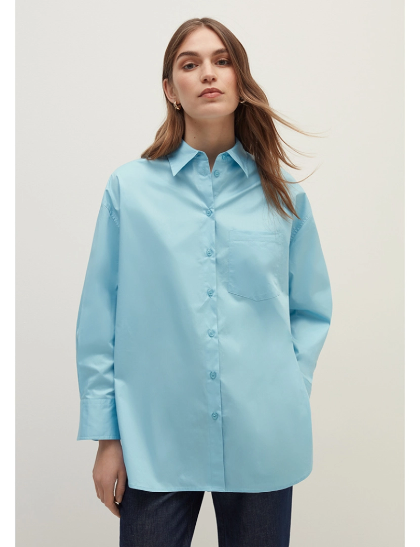 Stefanel - Blusa Senhora Azul