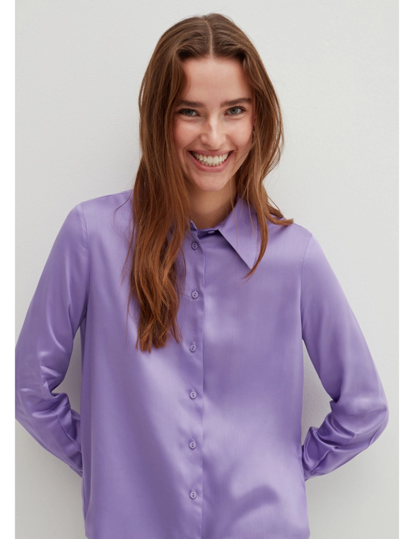 Stefanel - Camisa Senhora Roxo