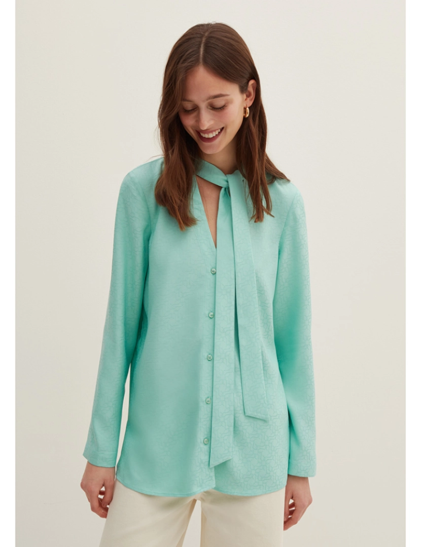 Stefanel - Camisa Senhora Verde