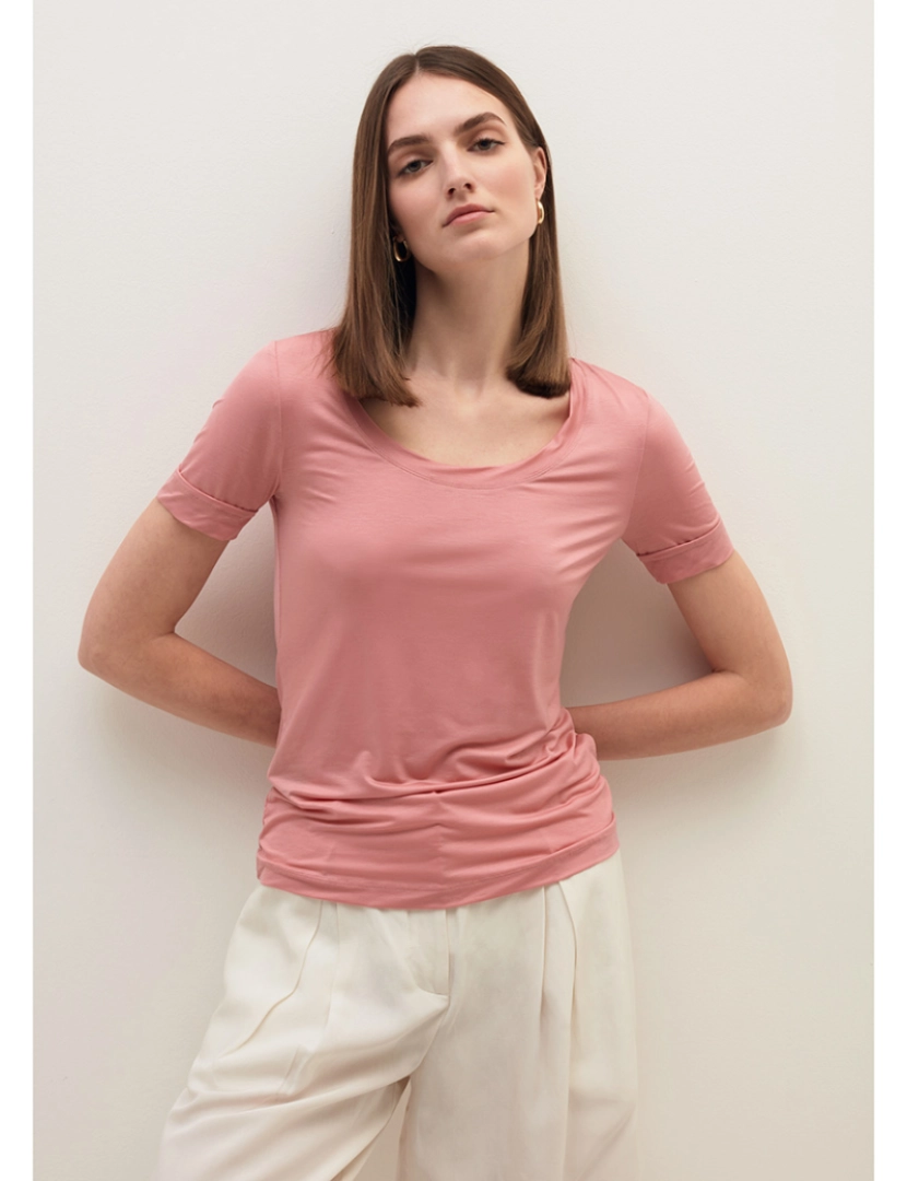 Stefanel - T-shirt Senhora Rosa