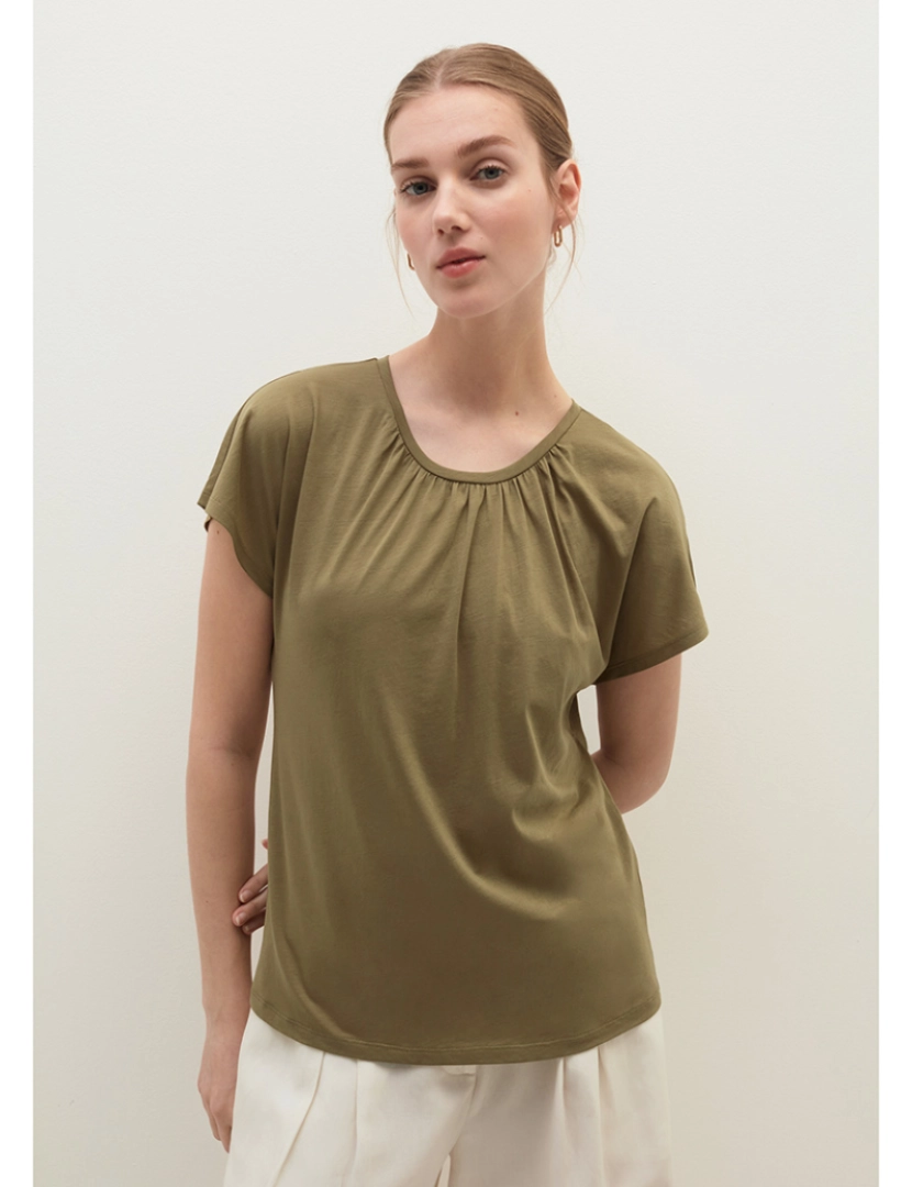 Stefanel - T-shirt Senhora Azeitona