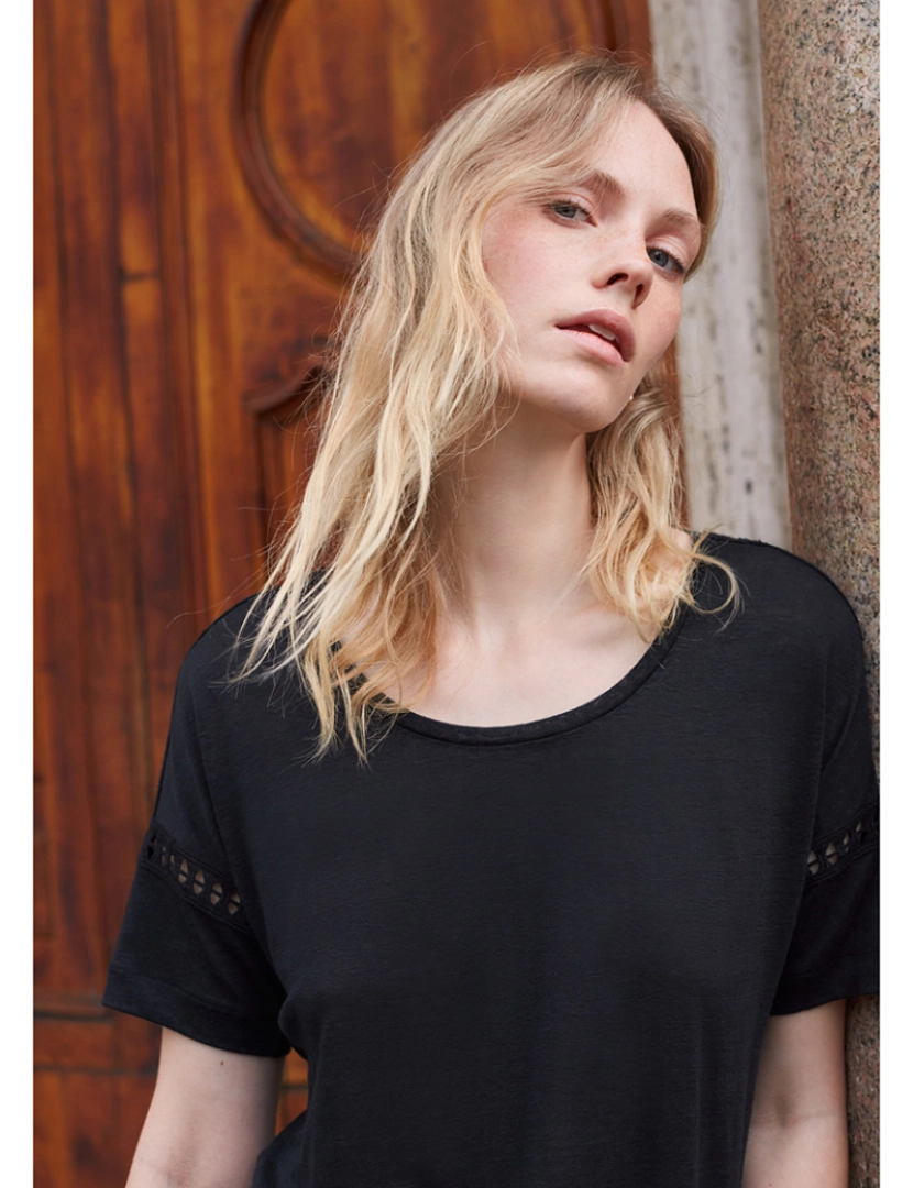 Stefanel - T-shirt Senhora Preto