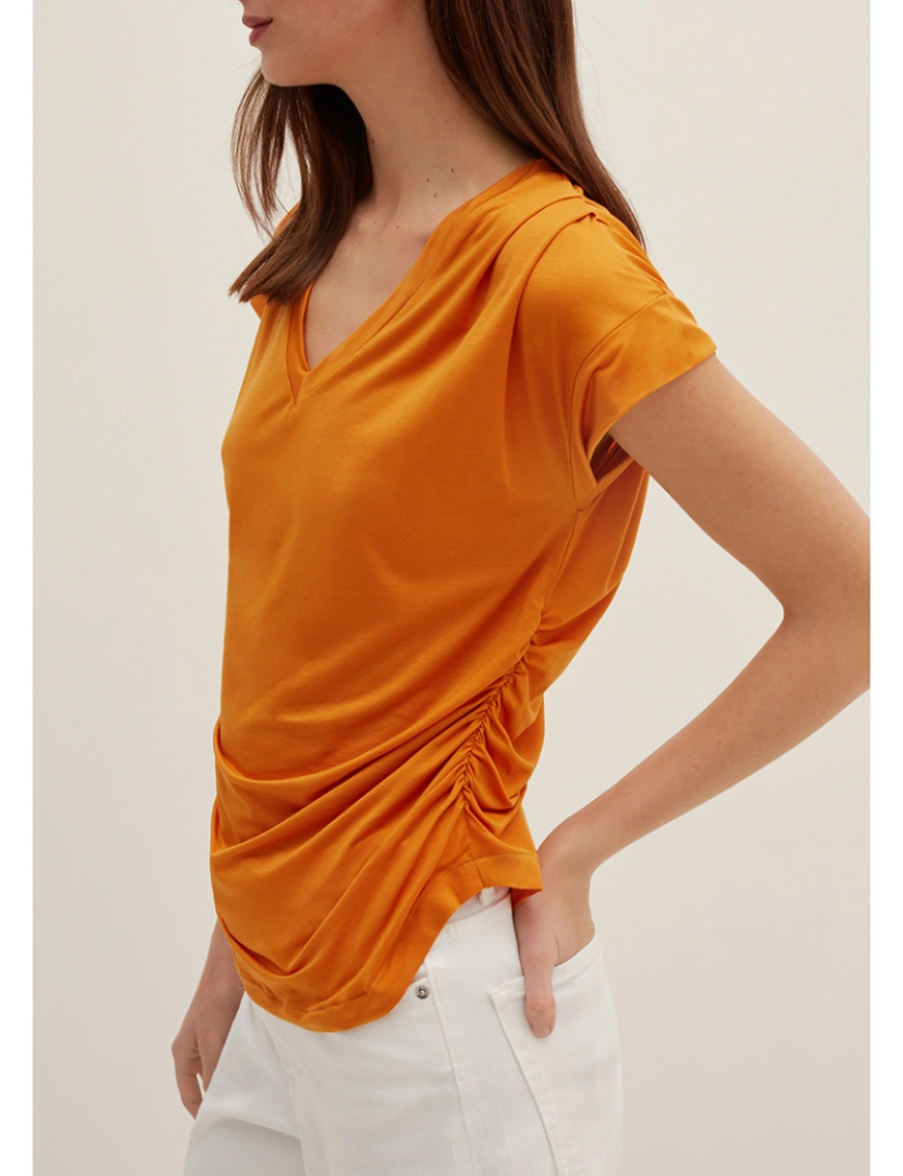 Stefanel - T-Shirt Senhora Laranja