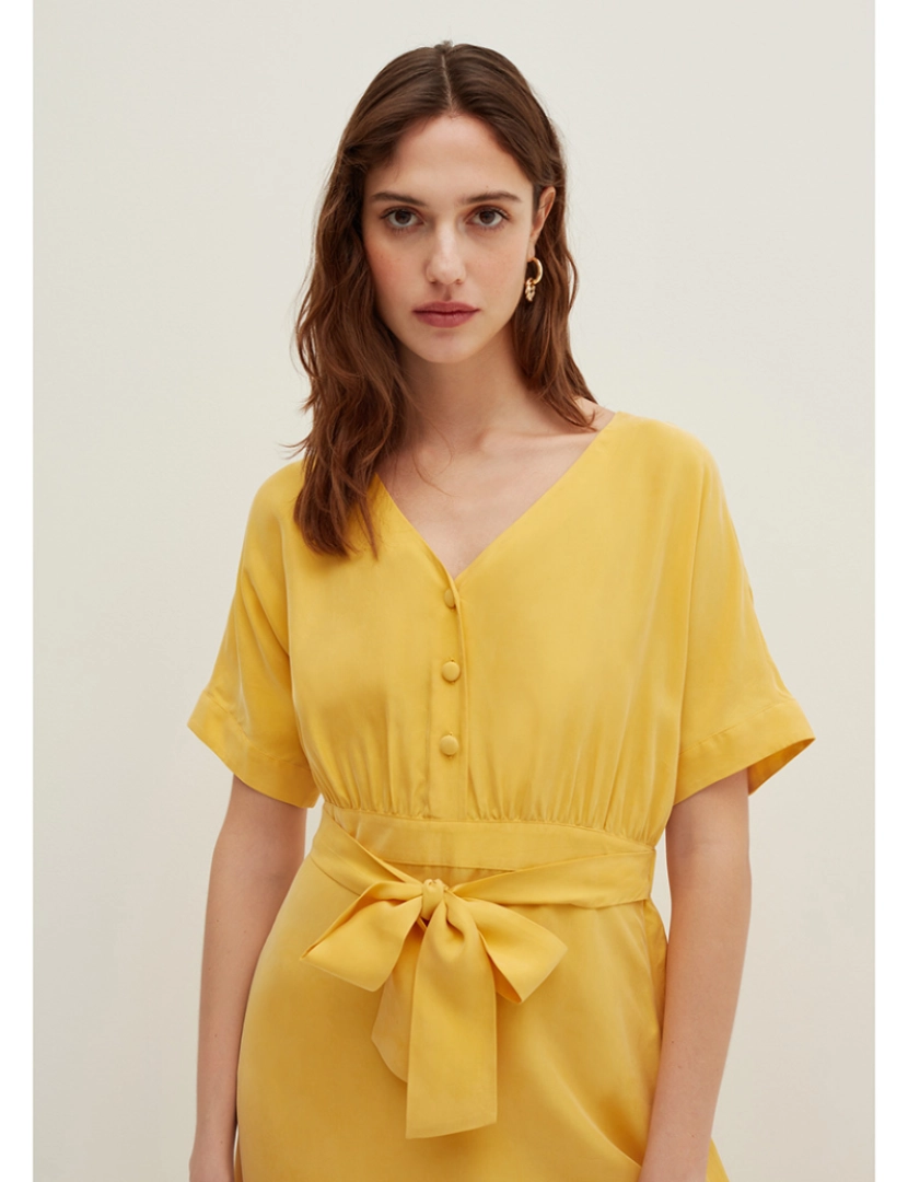 Stefanel - Vestido Senhora Amarelo