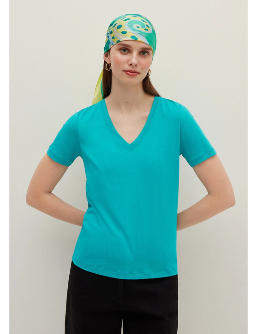 Stefanel - T-Shirt Senhora Verde