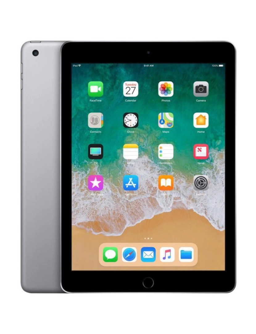 Apple - Apple iPad 9.7 (2018) 128GB WiFi + Cellular Grau A