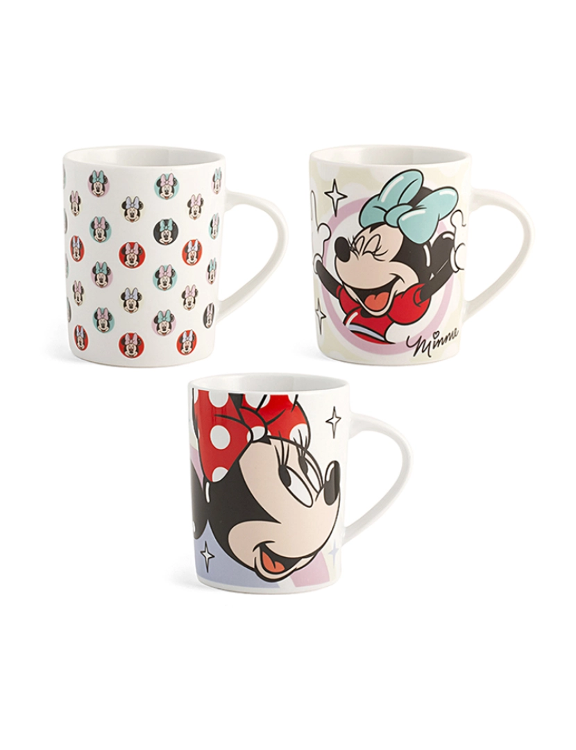 coseAcasa - Conjunto Minnie Surething 6 Canecas, Porcelana, 330Cc