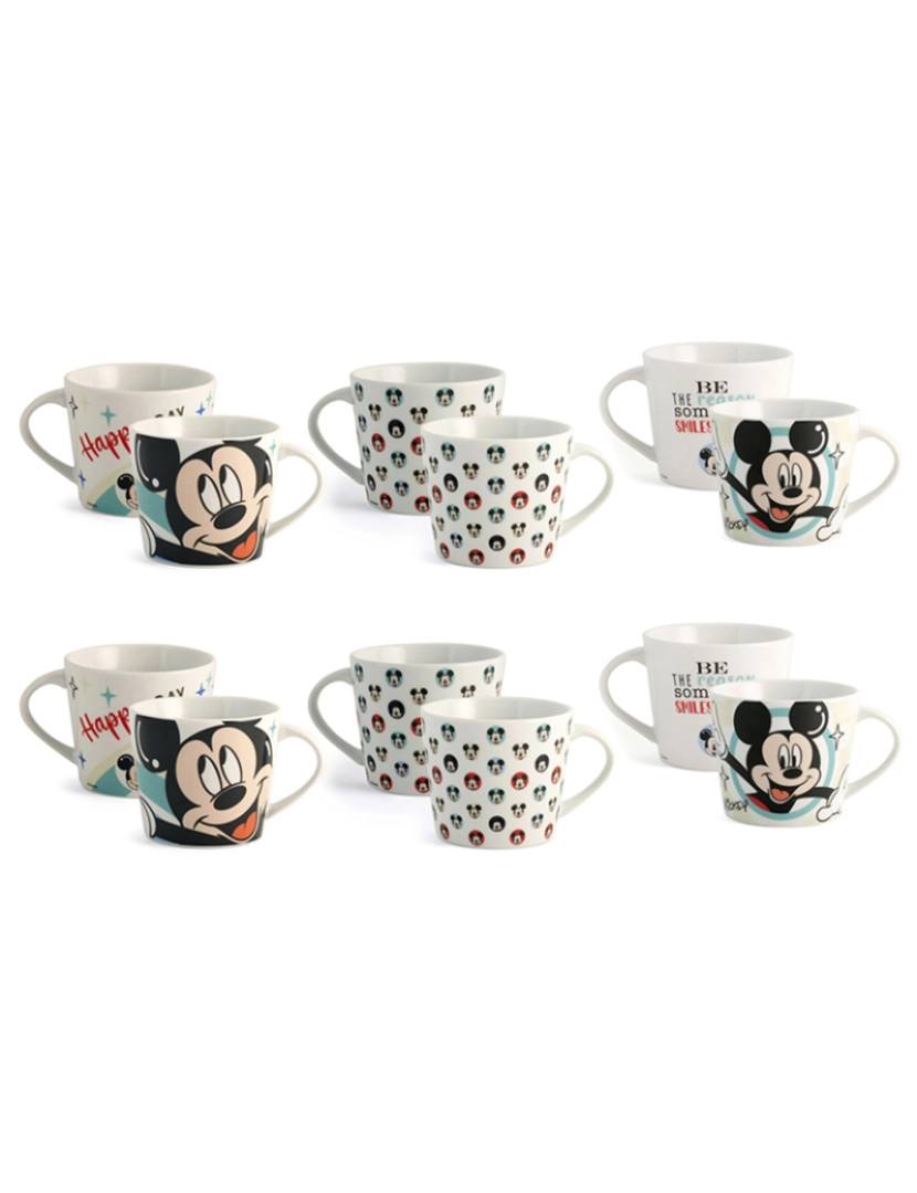 coseAcasa - Conjunto 6 Copos Jumbo Mickey Surething Cc 400, Rhombus