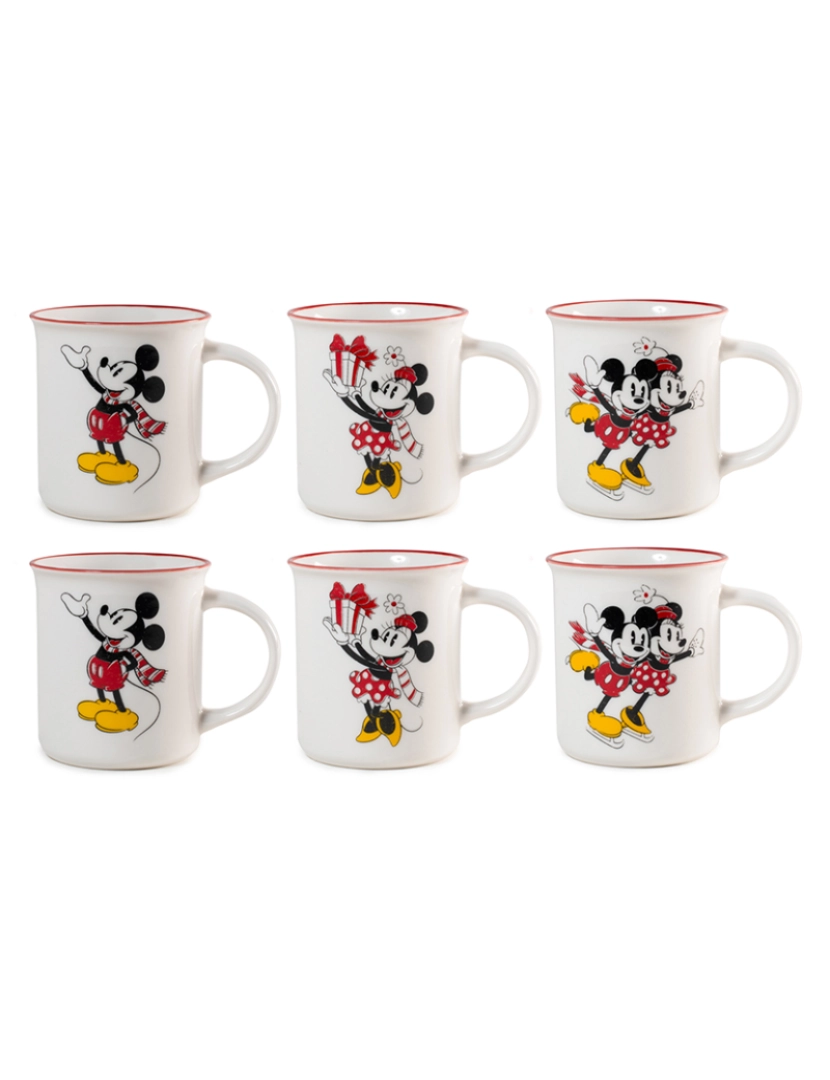 coseAcasa - Conjunto De Natal Mickey E Minnie 6 Canecas