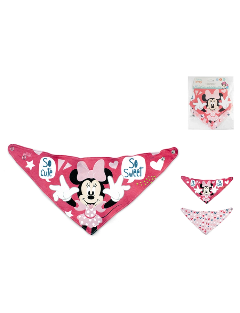 coseAcasa - Conjunto De 2 Babetes De Bandana Com Ícone Da Minnie