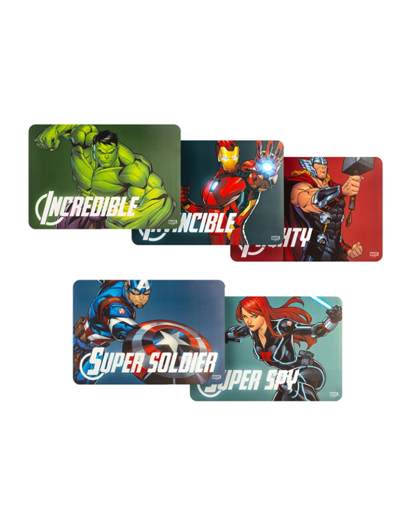 coseAcasa - Conjunto De 12 Jogos Americanos Dos Vingadores