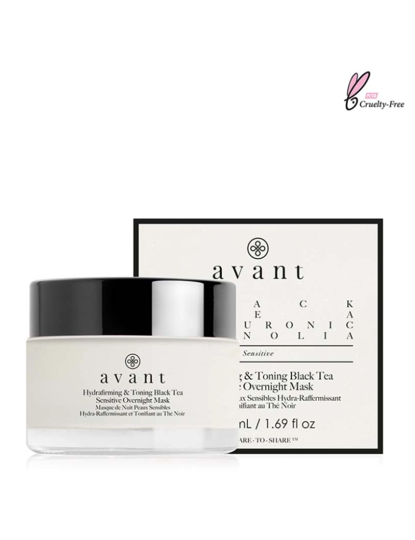 Avant Skincare - Máscara Noturna Hidratante E Tonificante Sensível Ao Chá Preto