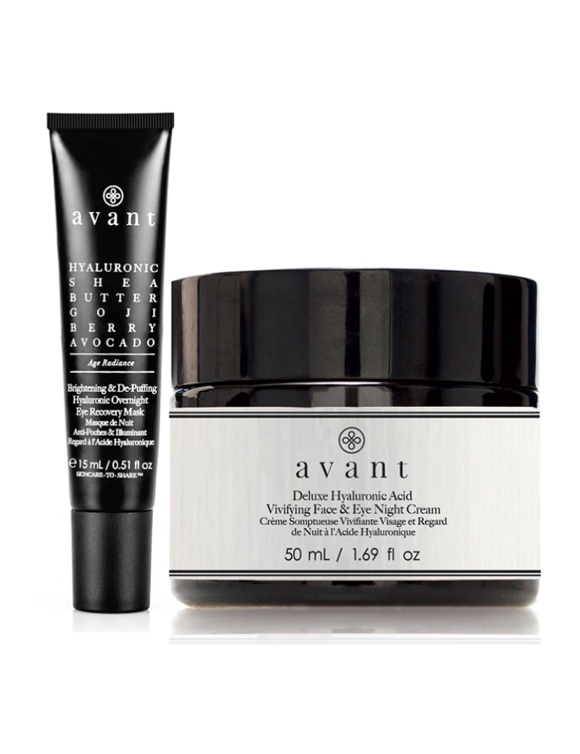 Avant Skincare - Conjunto Ritual Noturno De Ácido Hialurónico Anti-Idade (2 Pcs)