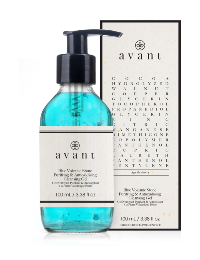 Avant Skincare - Gel De Limpeza Purificante E Antioxidante De Pedra Vulcânica Azul