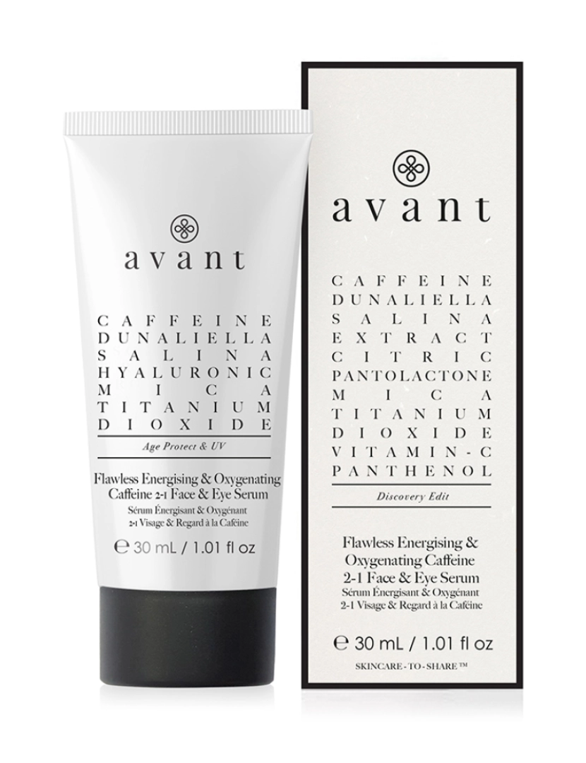 Avant Skincare - Edição De Descoberta - Flawless Energizing & Oxygenating Caffeine 2-1 Face & Eye Serum