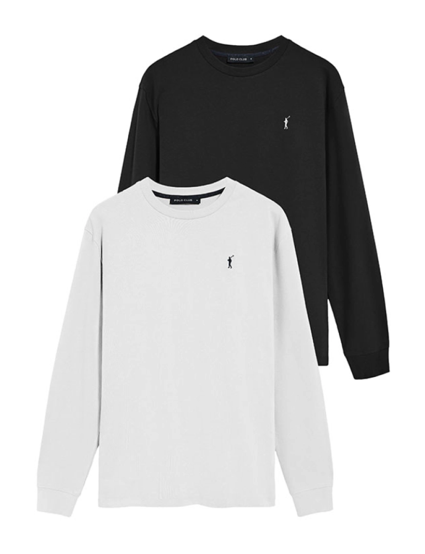 Polo Club - Pack 2 - Rigby Go T-Shirt Ls [B-W]