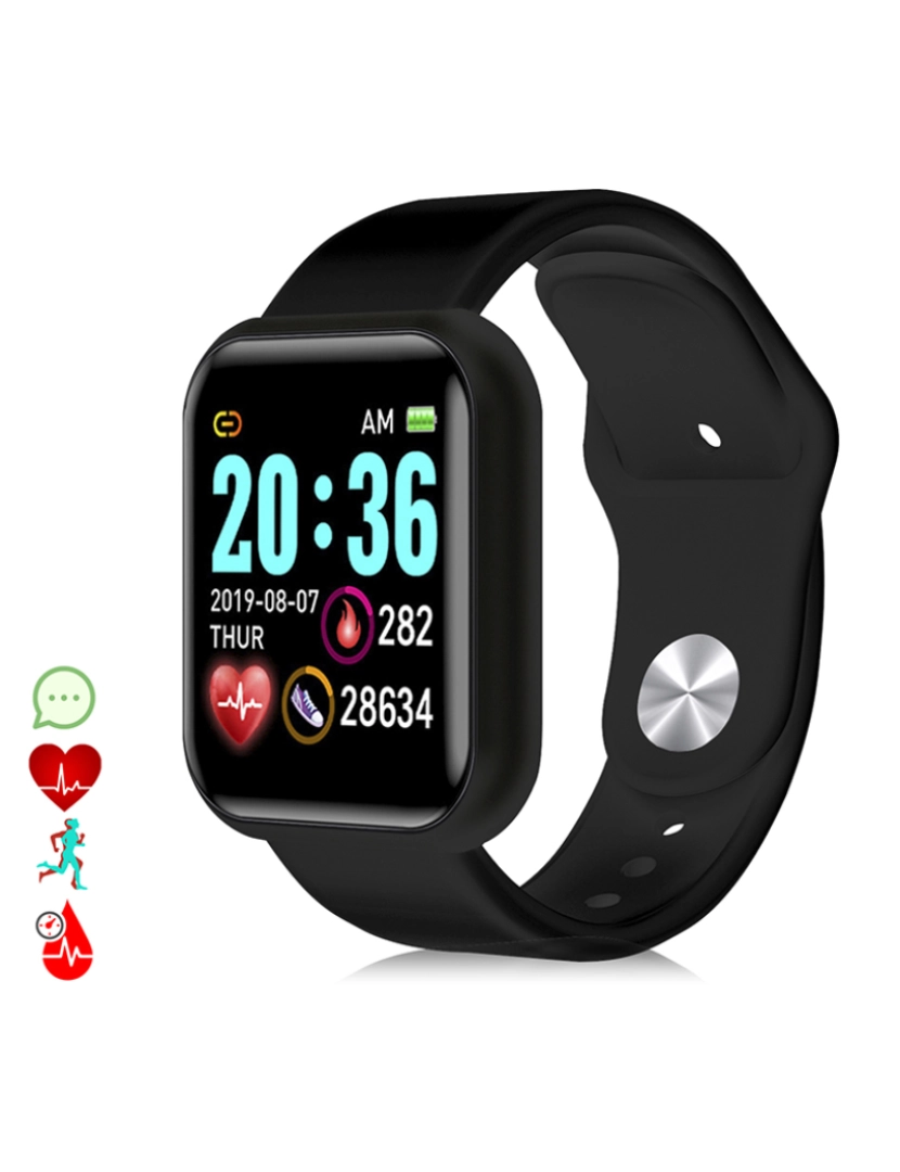 DAM - Smartband AK-Y68 Preto