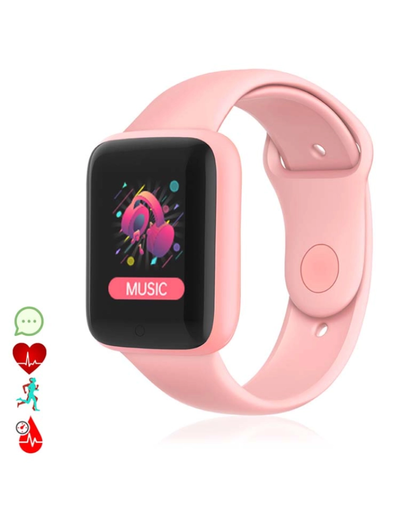 DAM - Smartband AK-Y68 Rosa Claro