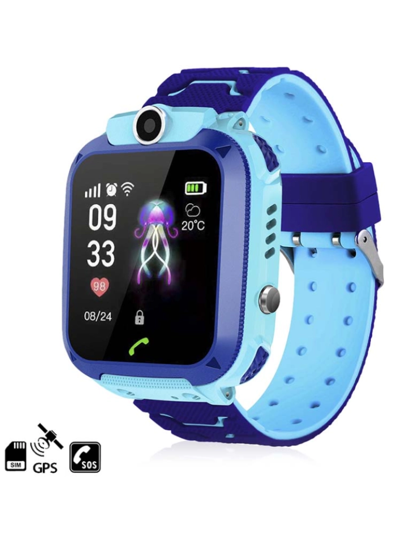 DAM - Smartwatch GPS localizador Q12 Azul