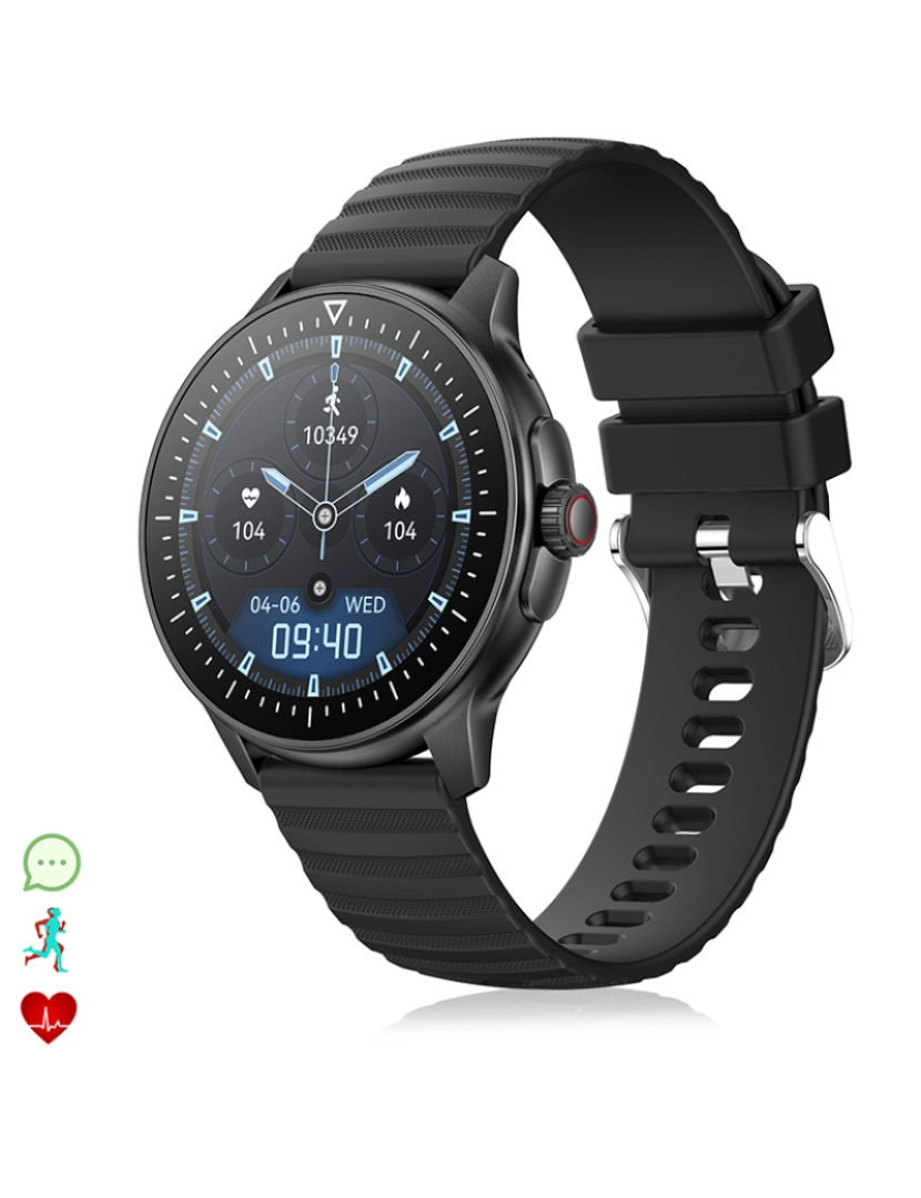 DAM - Smartwatch ZW45 Preto