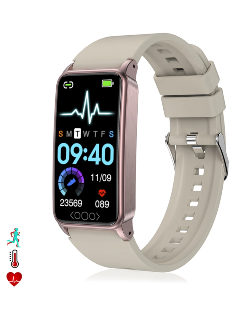 DAM - Smartband TK71pro Dourado Rosa