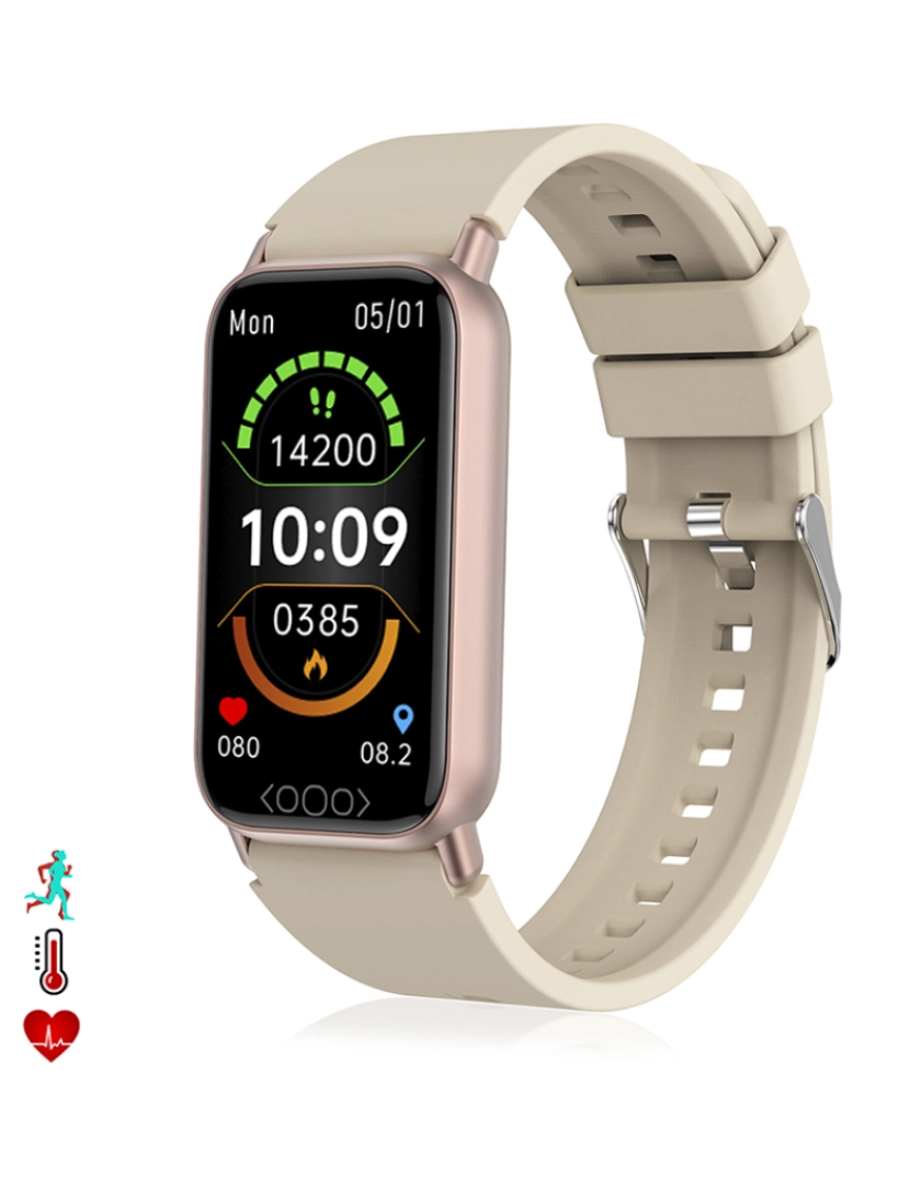 DAM - Smartband TK72 Dourado Rosa