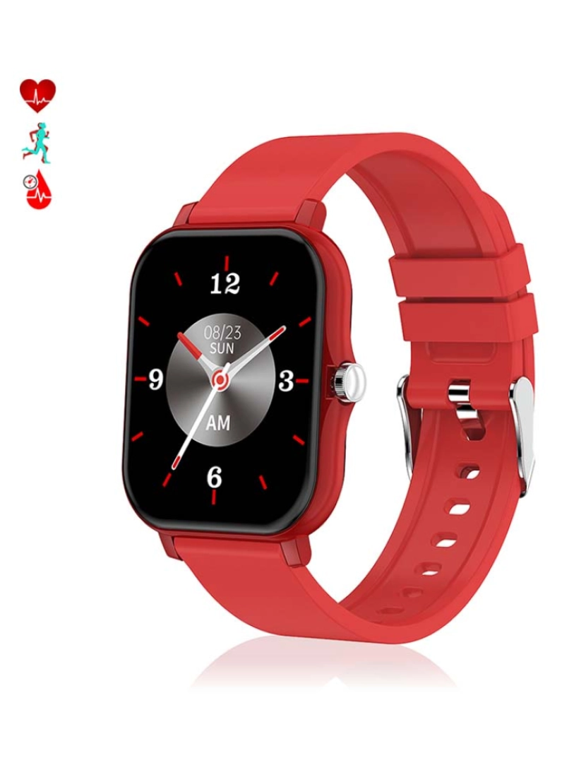 DAM - Smartwatch H30 Vermelho