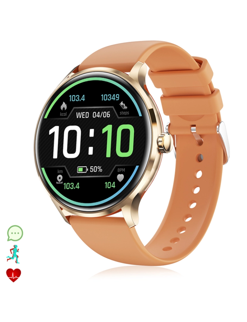 DAM - Smartwatch QS80 Laranja