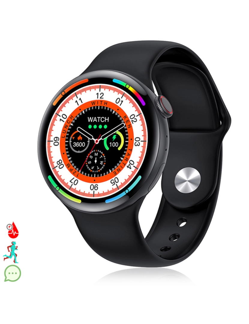 DAM - Smartwatch Watch8pro Preto