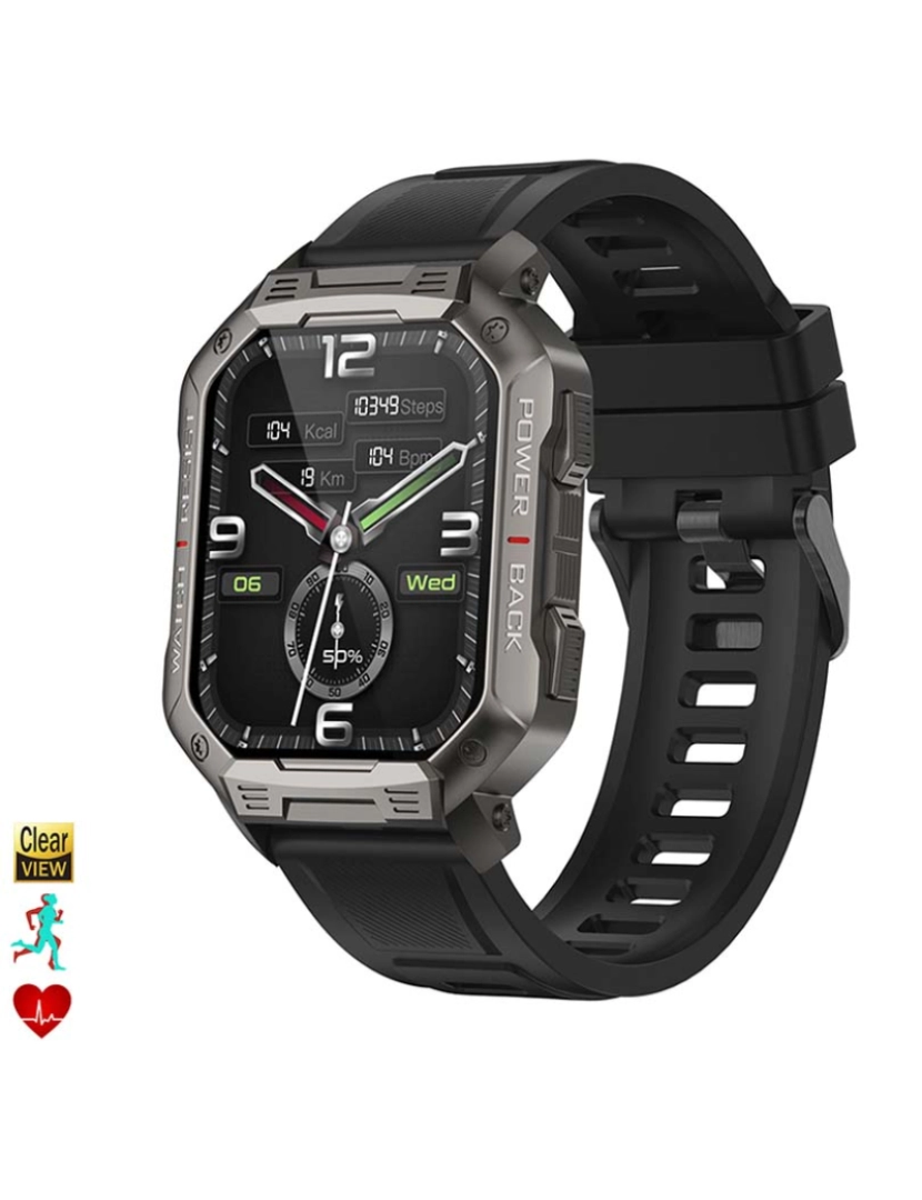 DAM - Smartwatch NX3 Preto